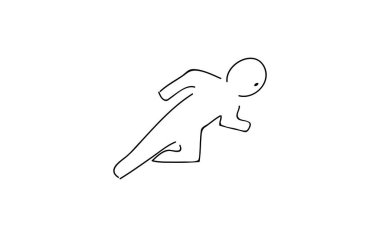 Analog el yazısı biçimi gevşek dokunmatik simgesi: Çalıştırıcı