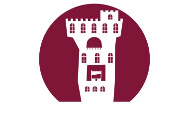 Eski kalenin Cadılar Bayramı ikonu.