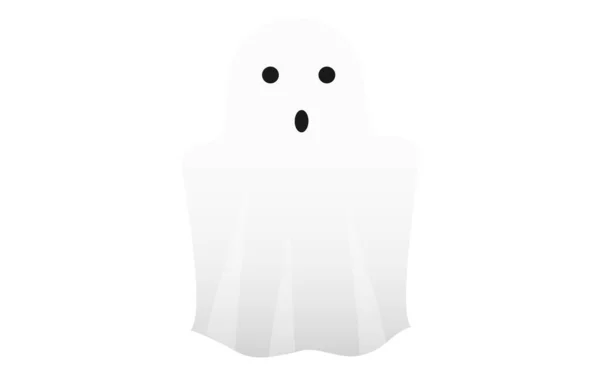 Illustration Fantôme Simple Pour Hallowee — Image vectorielle