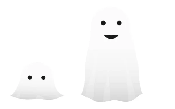 Ilustración Fantasma Simple Para Hallowee — Vector de stock