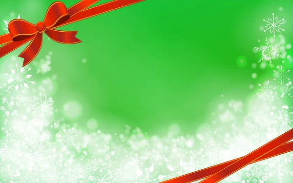 Hintergrundmaterial Der Schneeflocke Mit Band Weihnachtsbild — Stockvektor