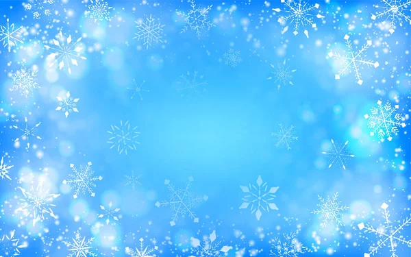 Matériel Fond Flocon Neige Image Noël — Image vectorielle