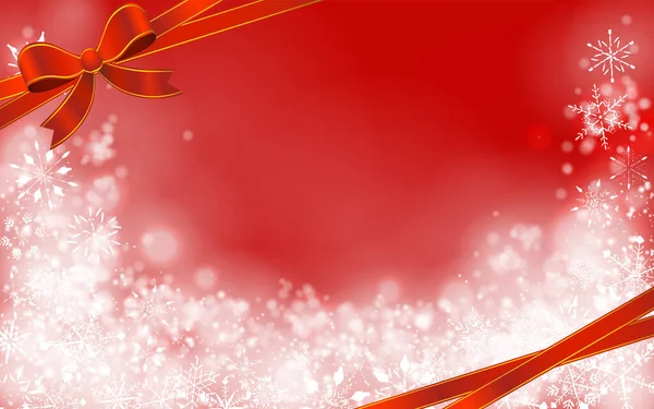 Background Material Snowflake Ribbon Christmas Image — Stock Vector