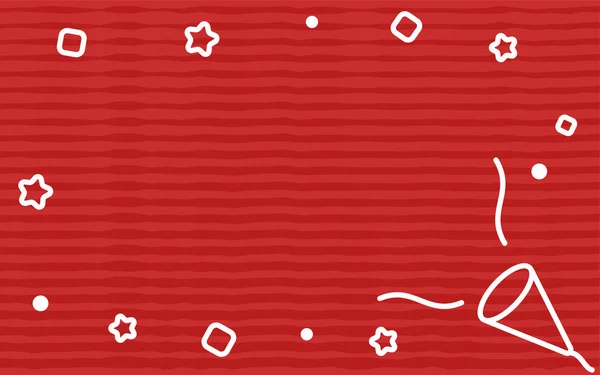 クリスマスイメージの赤いクラッカーのイラスト — ストックベクタ