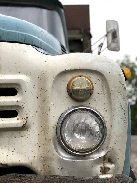 An old pickup truck. Truck with rust