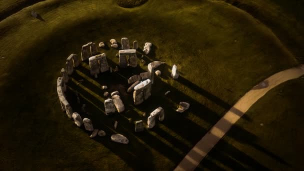 Monumento storico Stonehenge in Inghilterra, Regno Unito — Video Stock