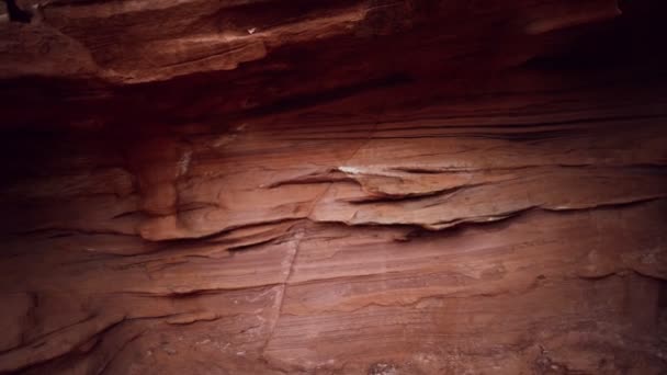 National Park Avenue med rödstensväggar i Utah — Stockvideo