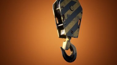 Eski metal vinç kancası