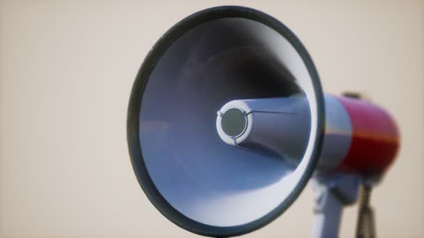 Retro electric Speaker Megaphone — Stock Video