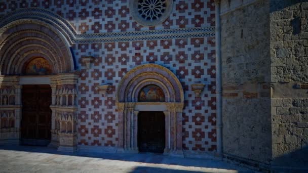 Santa Maria di Collemaggio basilica — стокове відео