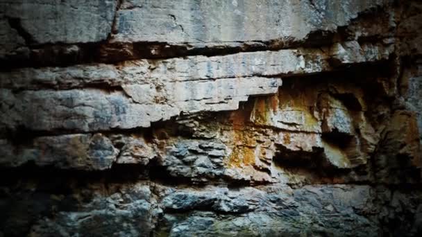 Скеля гірських порід — стокове відео