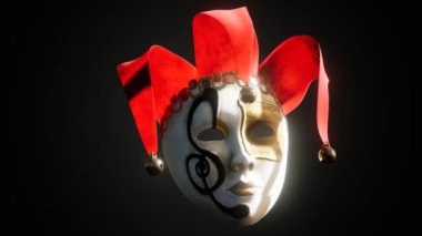 Venedik karnaval maskeleri altınla