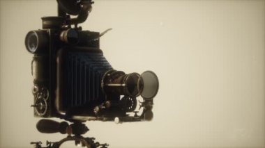 Eski antika eski fotoğraf makinesi.