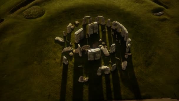 İngiltere 'deki tarihi anıt Stonehenge. — Stok video