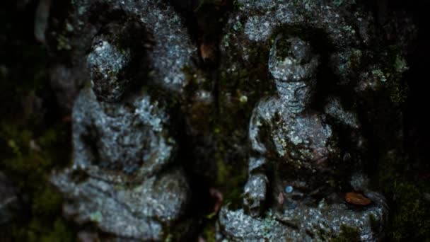 Kamienny posąg Buddy w Kioto, Japonia — Wideo stockowe