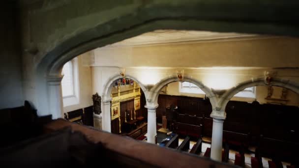 Inside the Charterhouse Chapel interior — Stock Video