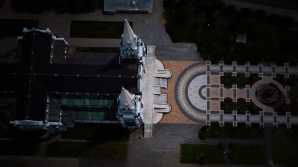 Aérea Basílica de Santa Ana de Beaupre — Vídeos de Stock