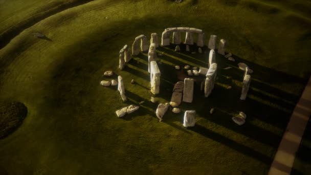 İngiltere 'deki tarihi anıt Stonehenge. — Stok video