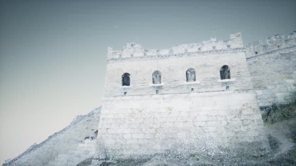 Gran Muralla de China en verano — Vídeos de Stock