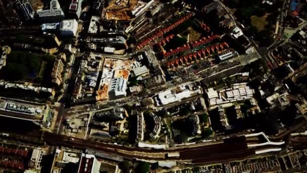 Vista aerea della città di Londra — Video Stock