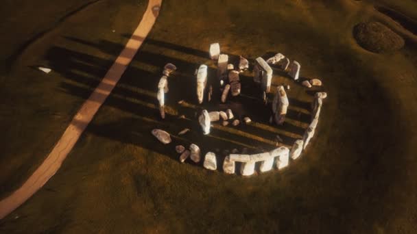 Historisk monument Stonehenge i England, Storbritannia – stockvideo