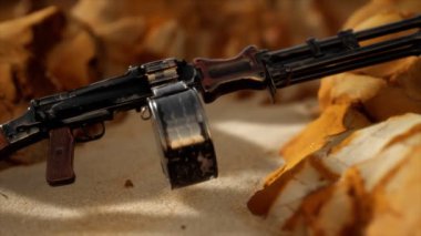 Kumsalda makineli tüfek