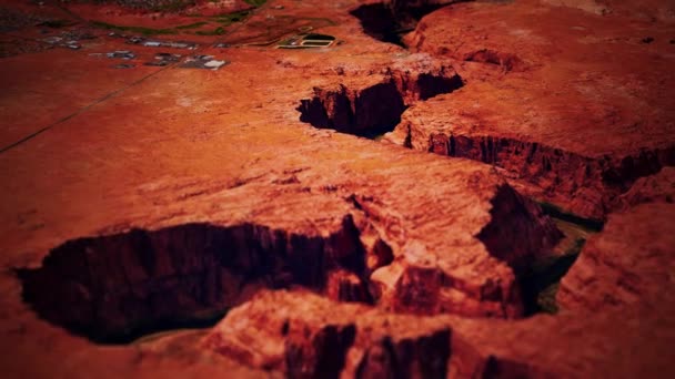 Antilop-kanyon légi kilátása — Stock videók