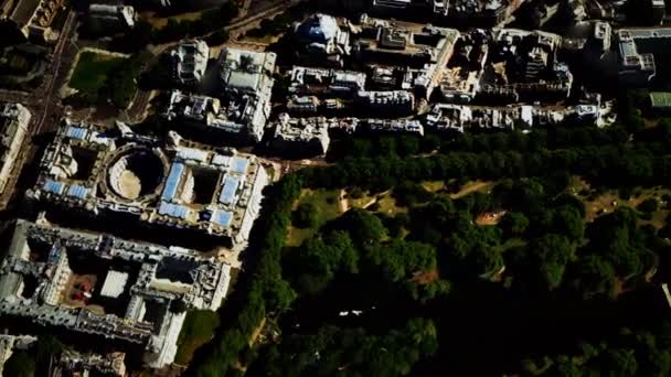 Luchtfoto van Londen stad — Stockvideo