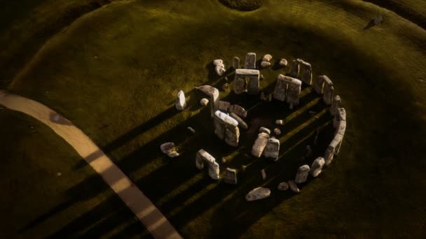 Monumento storico Stonehenge in Inghilterra, Regno Unito — Video Stock