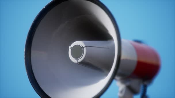 Retro electric Speaker Megaphone — Stock Video