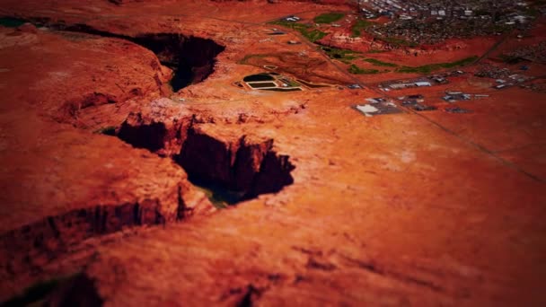 Flygfoto av antilop canyon — Stockvideo