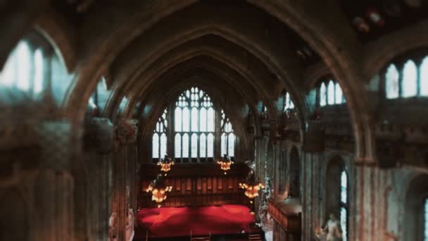 Большой зал Гильдехолла в Лондоне — стоковое видео