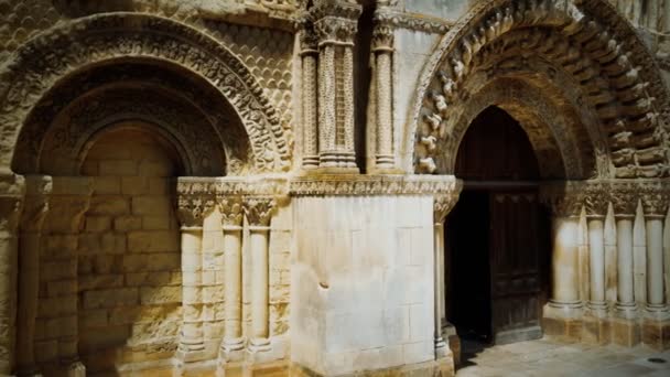 Entrance door of Cathedral — Stock Video