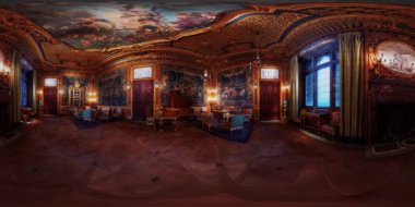 VR 360 büyük salonun içinde.