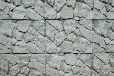 Granit taş gri dekoratif tuğla duvar arkaplan dokusu.