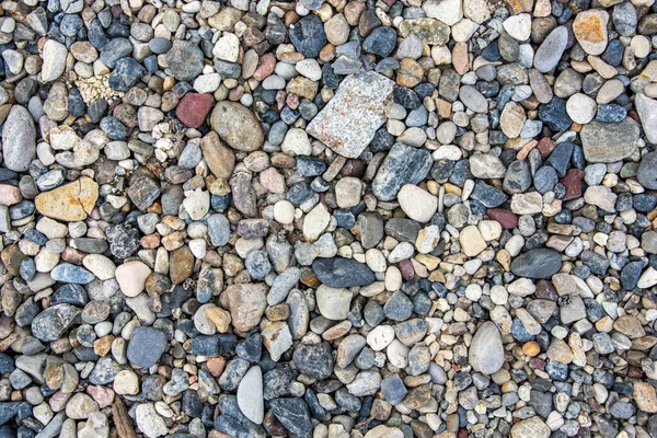 Kleine Kieselsteine Textur Hintergrund Bunte Steine — Stockfoto
