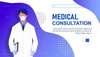 Karakterli doktor çevrimiçi kavramı.