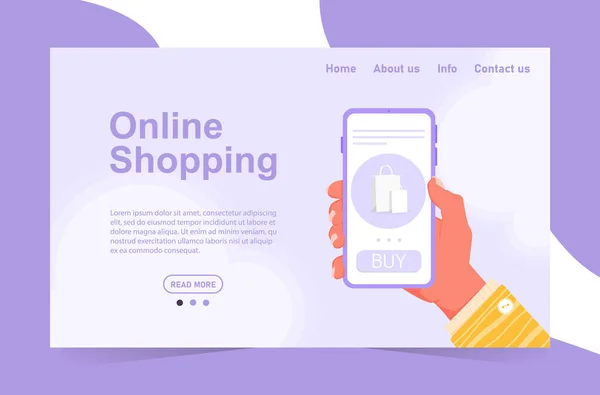 Konzept des Online-Shoppings ohne das Haus zu verlassen — Stockfoto