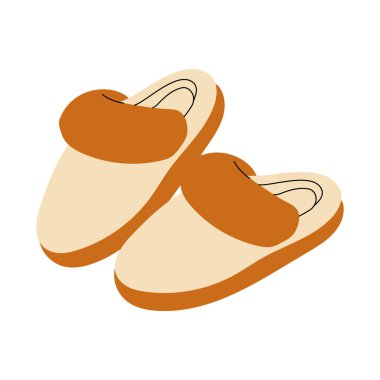 Terlikler güzelmiş. Çocuklar için ev terliği, izole edilmiş ayakkabı koleksiyonu. Isınma evi aksesuarları, yetişkin ayakkabıları, seksi vektör klipleri. Kadınlar ve çocuklar için modern ayakkabı tasarımı.