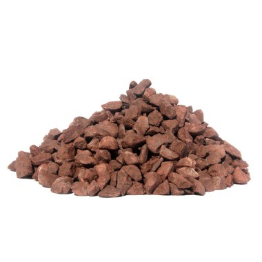 Beyaz arka plan üzerine izole edilmiş renkli taş yığını. Dekorasyon için taşlar.