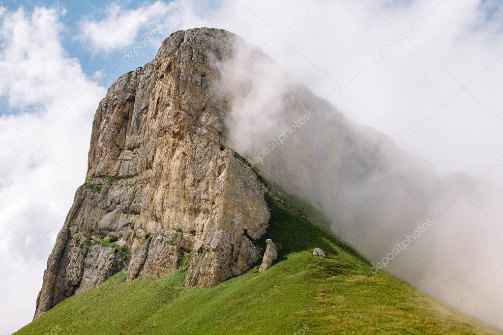 Summer landscape. Mountain Small Thach in the Caucasus