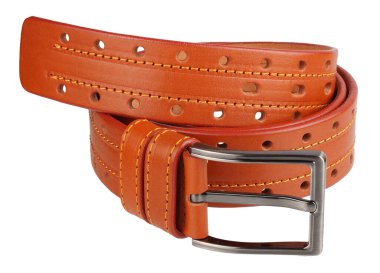 Cüzdan, kemer, erkekler, beyaz arka planda izole