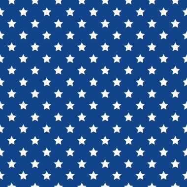 Bağımsızlık Günü, 4 Temmuz, ABD bayrak vektör baskısı, yıldızlar beyaz ve mavi, EPS10