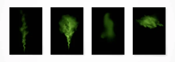 Bad smell, stench, whiff set of flyers.Shitty toxic mist for illustrations with a smoky effect