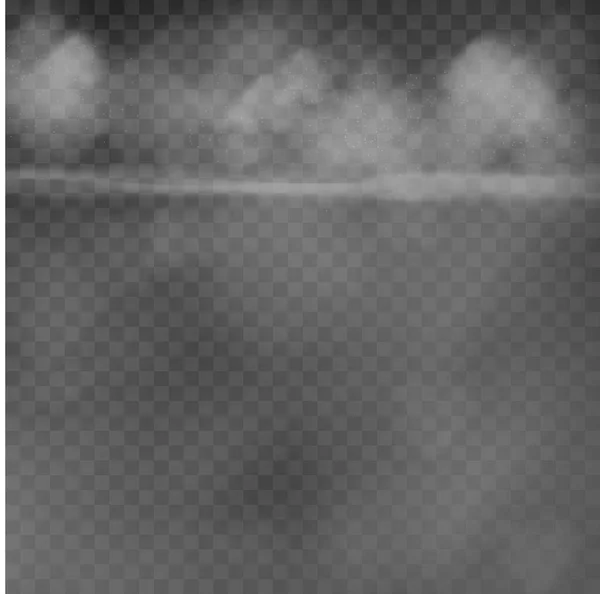 Realistisch Abstracte mist of rook Mist of rook transparant speciaal effect — Stockvector