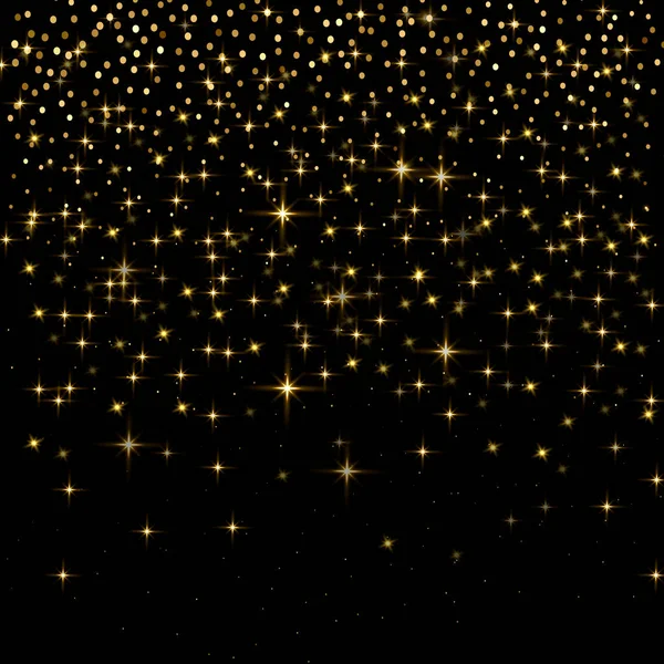 Altın Parıltısı. Kutlama arkaplanı. Noel ve doğum günü kartları, düğün davetiyeleri, parti posterleri ve el ilanları için mükemmel..