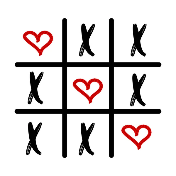 Tic tac toe XO simgesi. Tasarımınız için kavram.