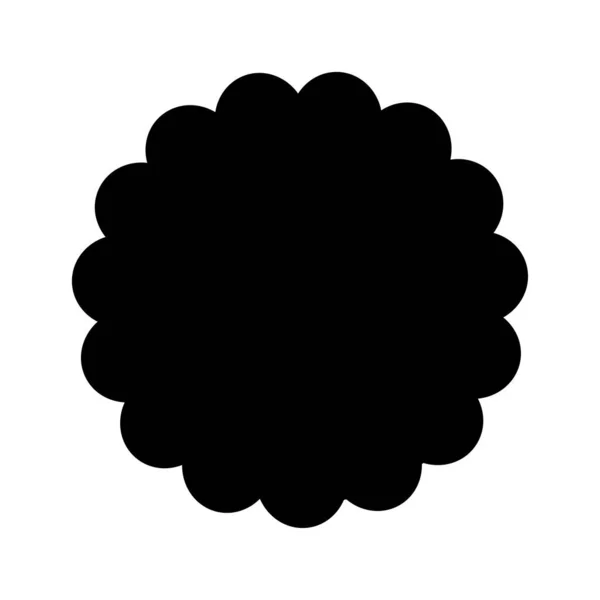 Kesik kenarlı çerçeve. Edge Circle Rozeti. Tasarımınız için kavram.