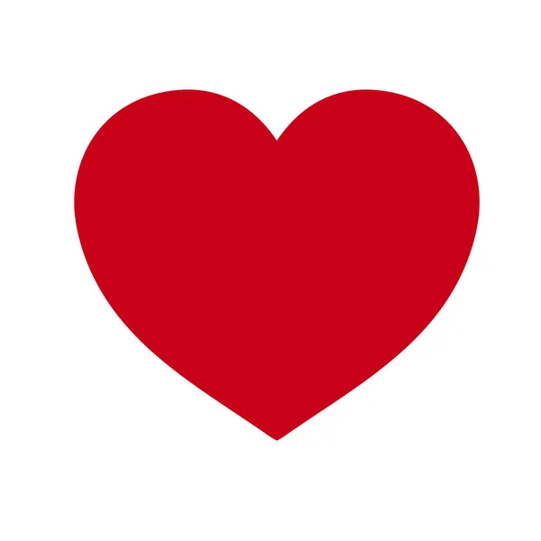 Icône cardiaque. Symbole de l'icône d'amour.Style plat . — Image vectorielle
