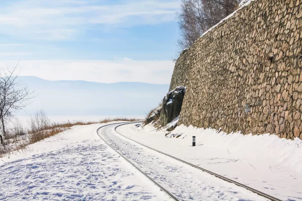 Vinter på Circum-Bajkalbanan — Stockfoto